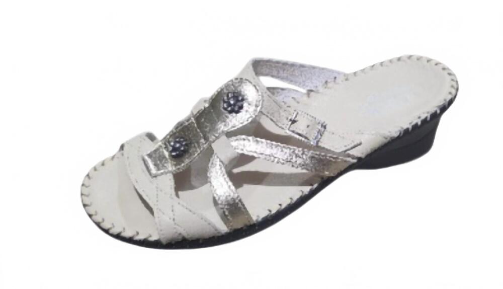 NEW LAPLUME women's diamond sandal in bone